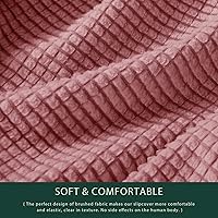 Vista 438 de CHUN YI - Funda elástica para sofá (7 piezas), funda para sofá de 3 plazas con tres respaldos y cojines separados con banda elástica, tela jacquard