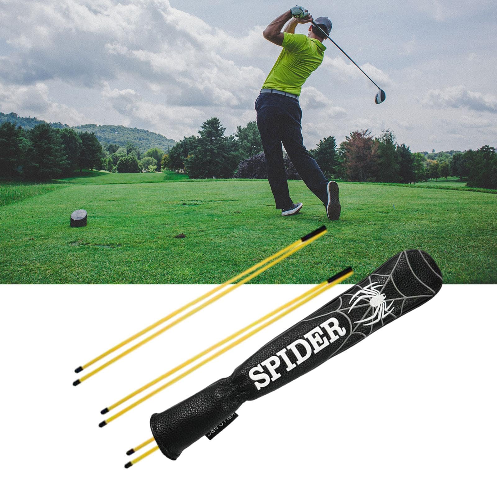 Funda para Varilla de Alineación de Golf, Protector de Varilla de Golf, Funda de Cuero Sintético PU de para Indicador de Dirección