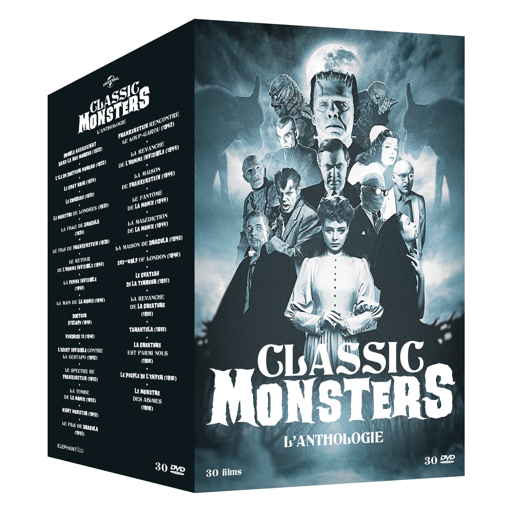 Universal Classic Monsters - L'Anthologie - Coffret 30 films