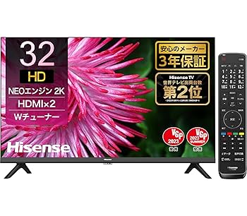 ◇ハイセンス◇32V型◇液晶テレビ◇2019年製◇ Amazon | Hisense(ハイセンス) 32V型 ハイビジョン 液晶テレビ