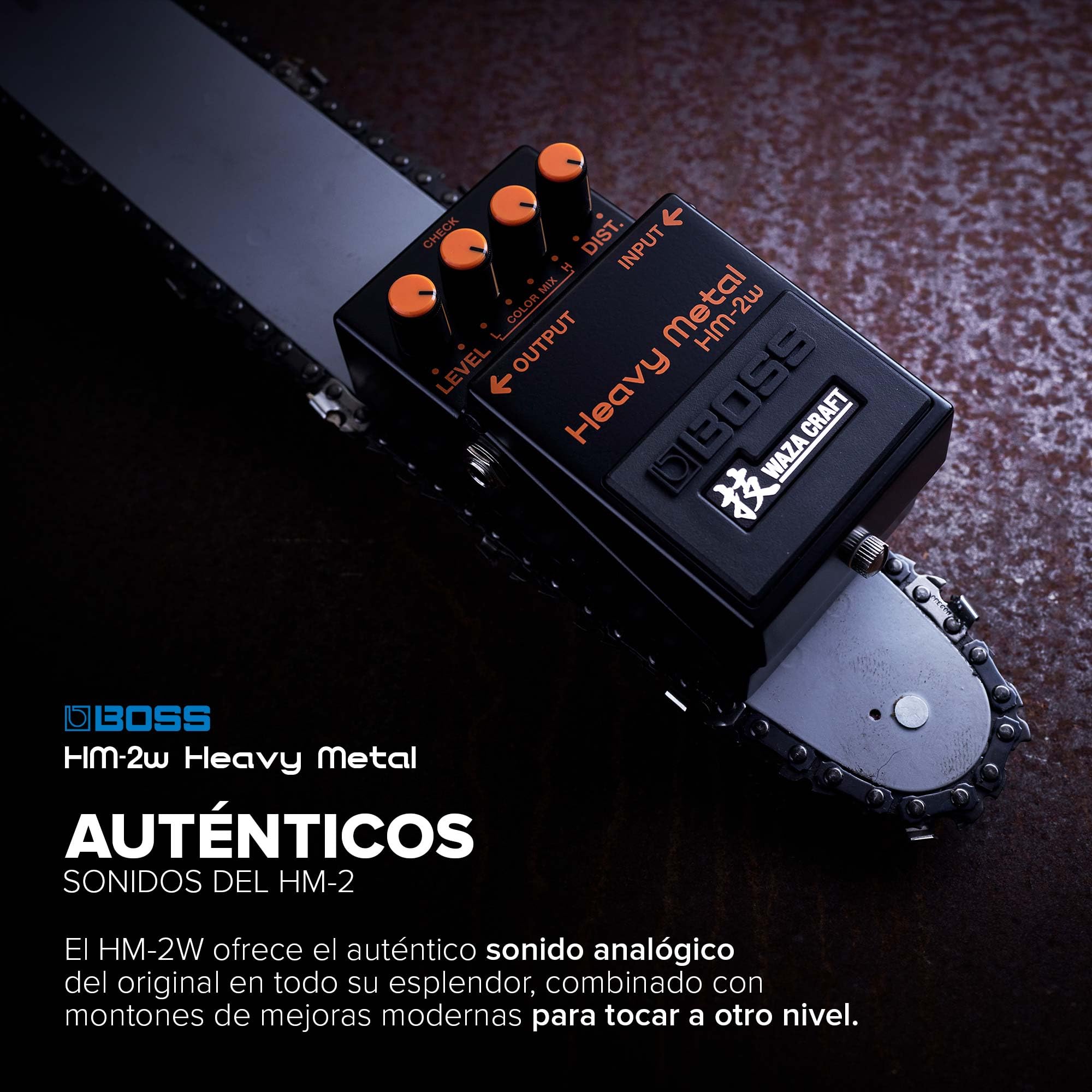 BOSS HM-2W Heavy Metal | Pedal de efecto de guitarra Waza Craft