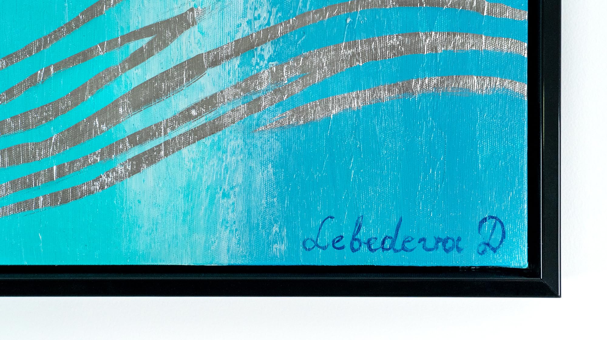 Quadro Su Tela Dipinto A Mano YS-Art | Soggetto Marino Pesci | 120x40 Cm | Colori Acrilici Vivaci | Per Soggiorno O Ufficio - Foto 13