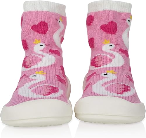 Nuby Snekz - Zapatos cómodos con suela de goma para los primeros pasos