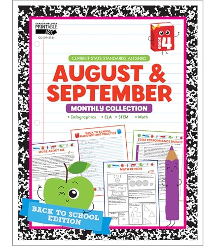 Carson Dellosa | August and September Monthly Bundle | ELA ...