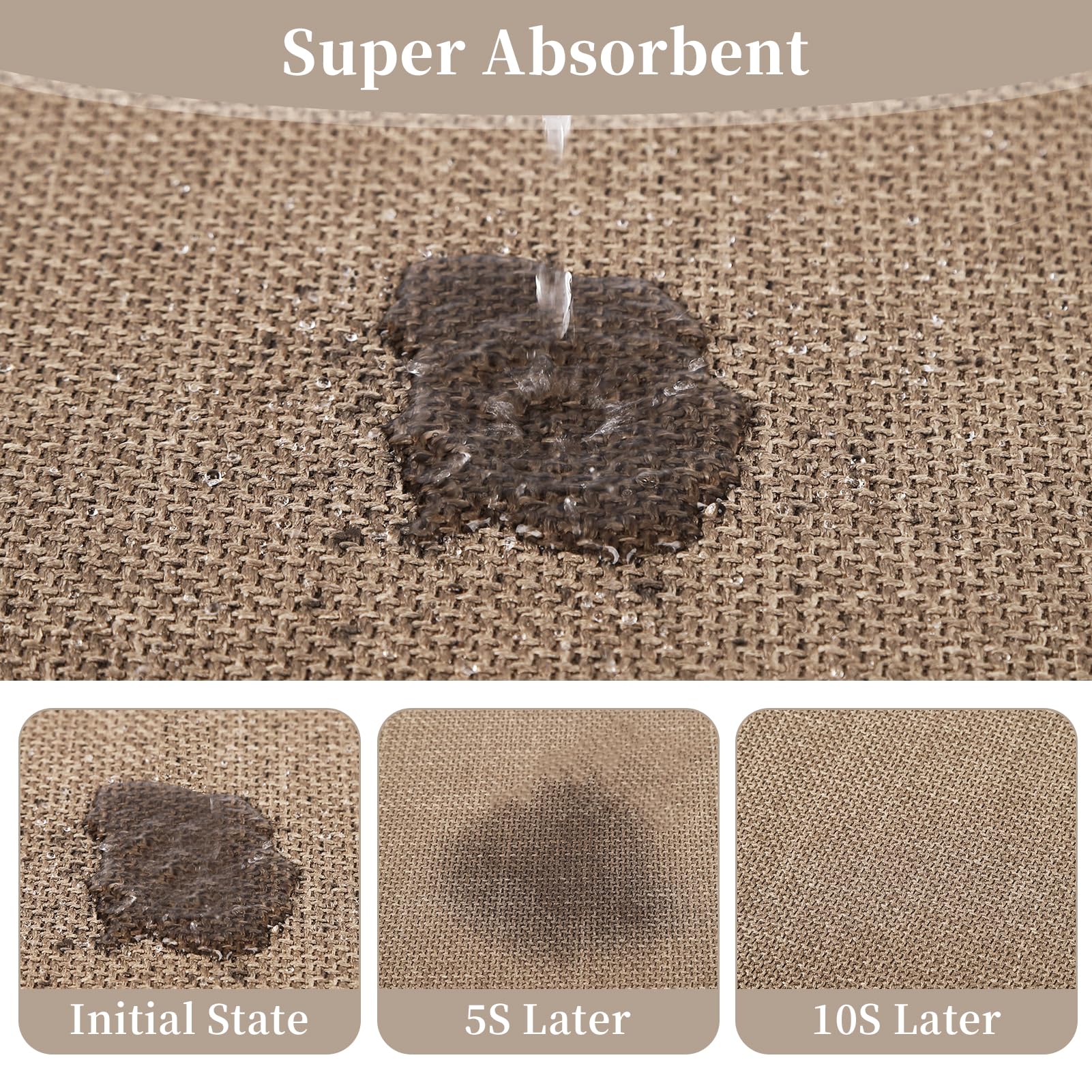 Bath Mats Rubber Backing Non Slip Bathroom Rugs Water Absorbent Bath Mat, Ultra Thin Low Pile Bath Rugs Fits Under Door - Image 4