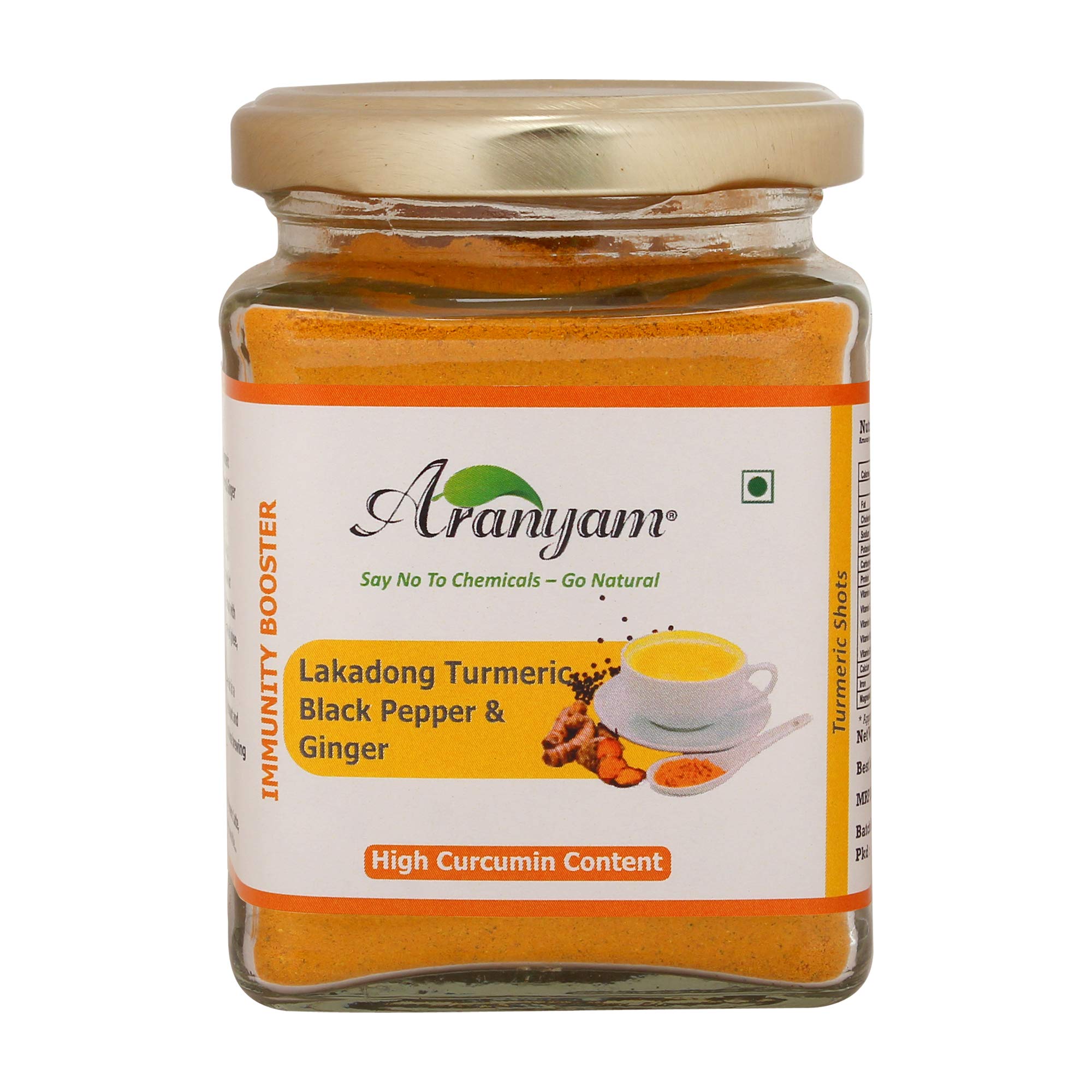 Aranyam Turmeric Latte/Detox Tea Mix with Black Pepper & Ginger - Turmeric Latte/Turmeric Detox Tea 100 gm (B077XGWZRW) Amazon Price History, Amazon Price Tracker