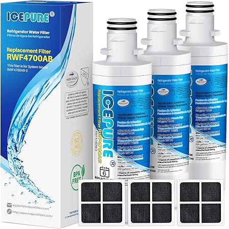 Waterdrop LT1000PC ADQ747935 MDJ64844601 Refrigerator Water Filter Replacement Lg Lt1000p Adq74793501 Adq74793502 Kenmore 46 9980 9980 Lfxc24796s Lsf - View #10