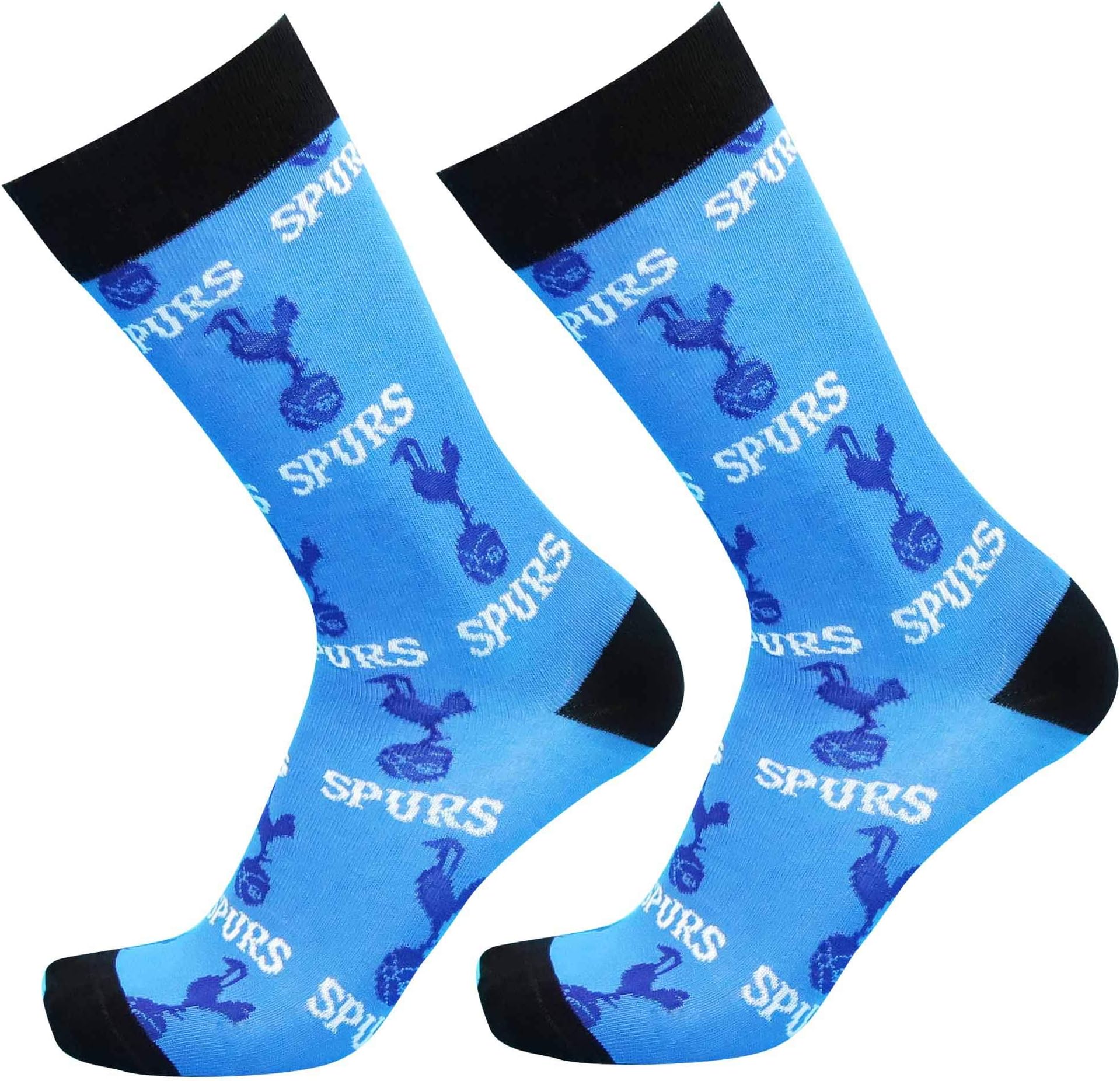Pair of Official Mens Tottenham Football Socks (Adults Size 8-11)