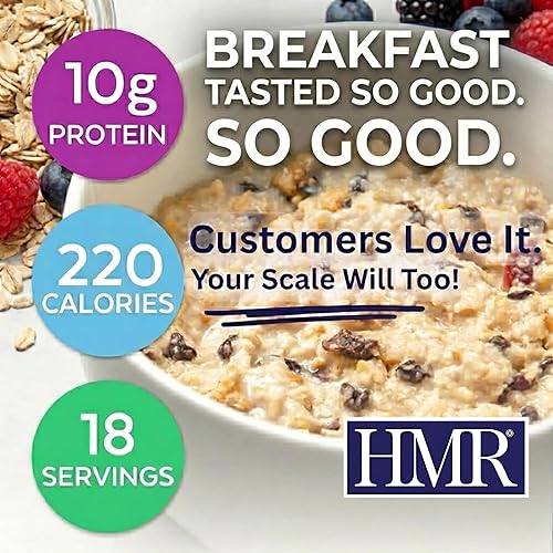 Miniatura 2 de HMR Cereal caliente multigrano | Desayuno o merienda abundante | Apoya el control de peso | Comida conveniente baja en calorías | 0.35 oz de