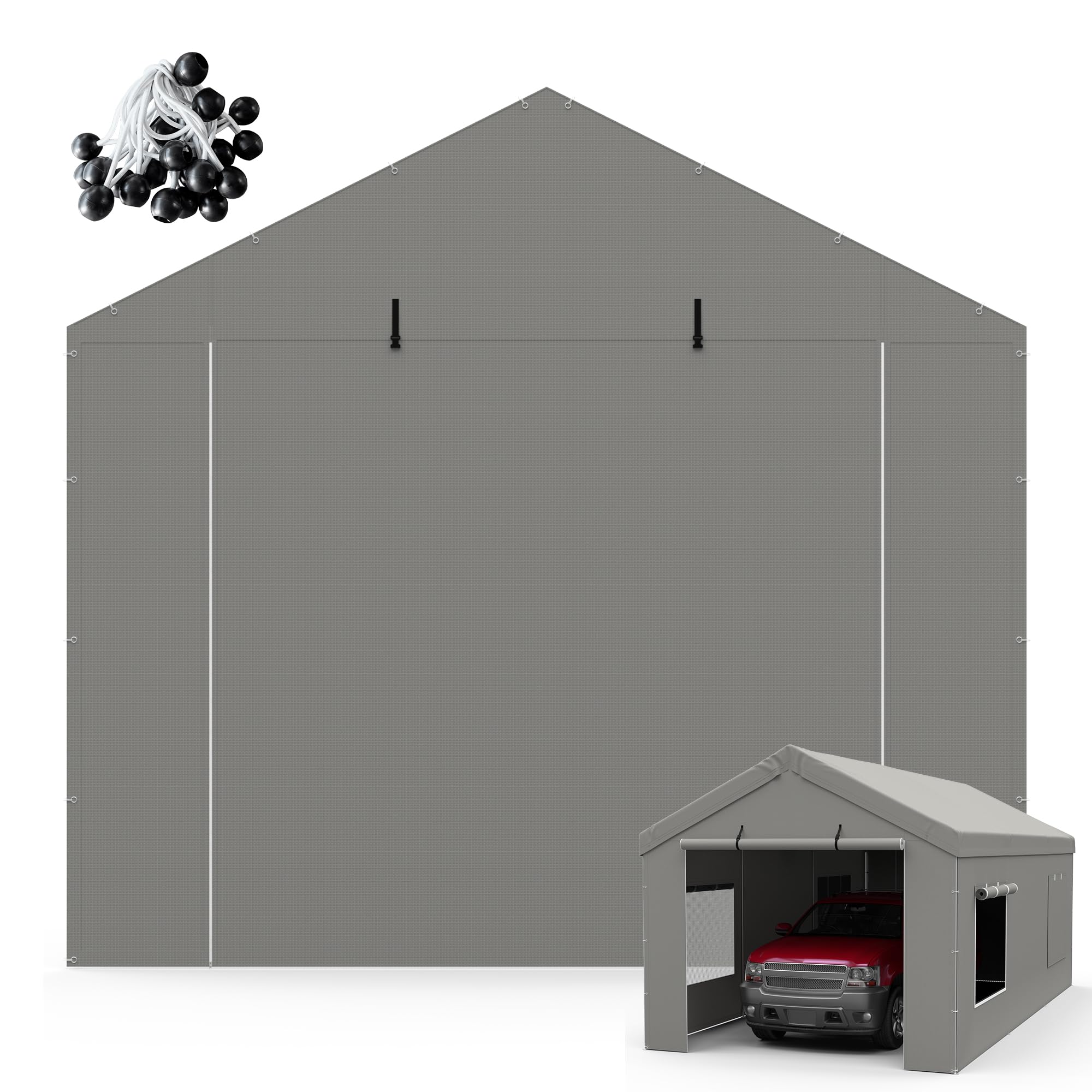 Carport Canopy Cover - 12x20 FT Weatherproof -14 Carport Canopy Cover - 12x20 FT Weatherproof -14