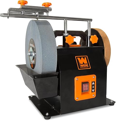 WEN BG4270T Sistema de afilado húmedo y seco refrigerado por agua de dos direcciones de 10 pulgadas