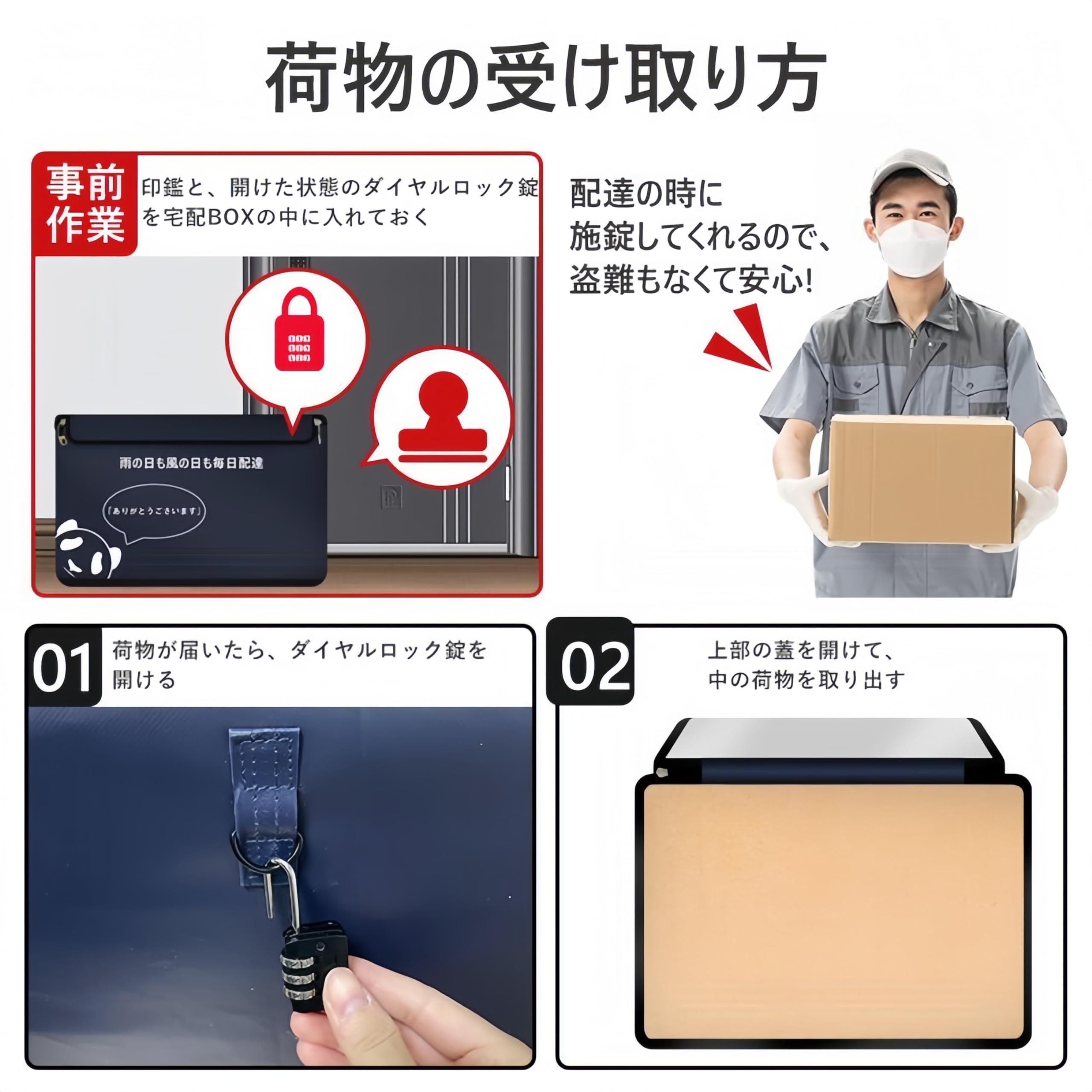 Amazon.co.jp: 千選千品 宅配ボックス 置き配ボックス 防水 屋外 85L