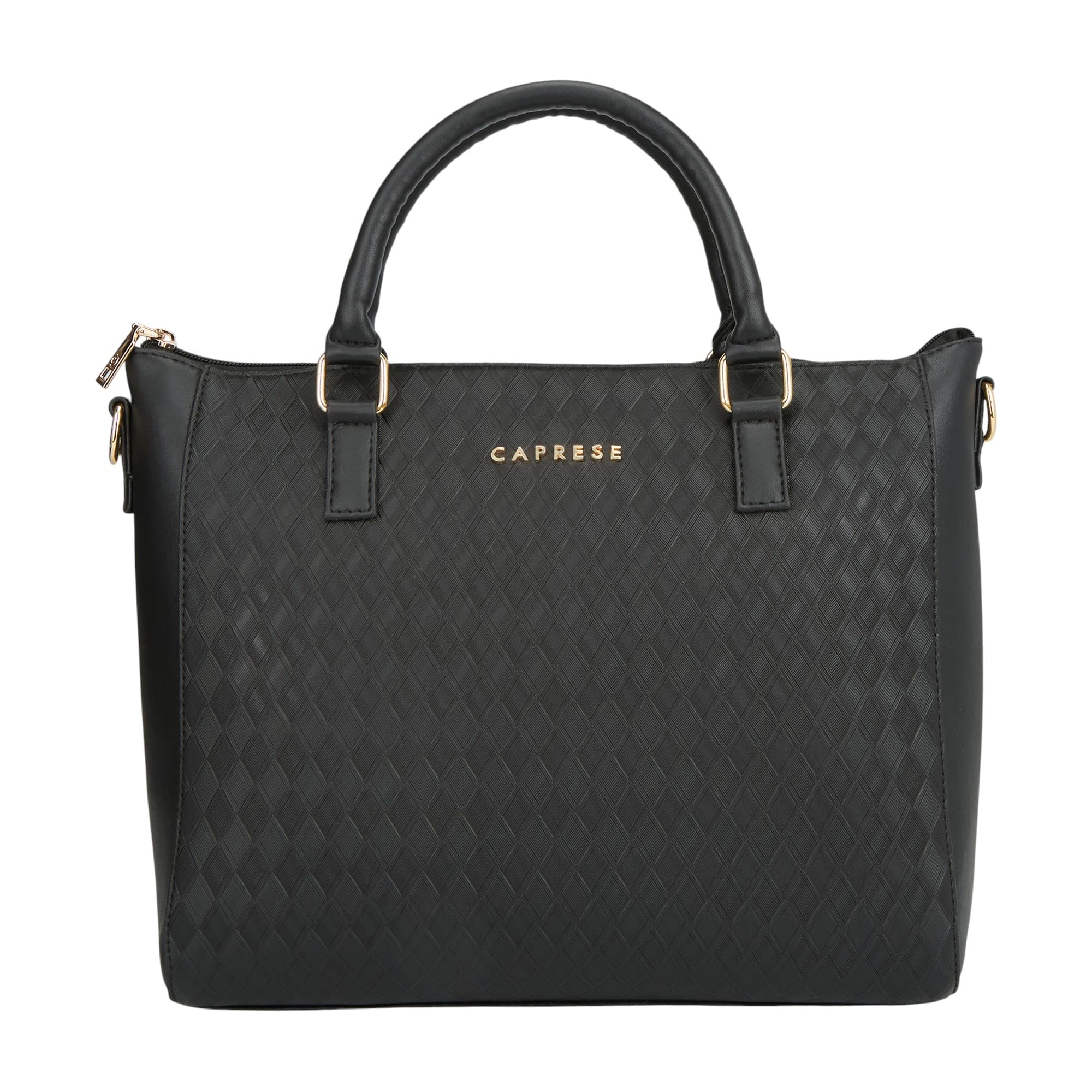 caprese Maddy Medium Textured Tote Bag for Women with Multi-Compartment | Elegant Shoulder Handbag with Adjustable & Detachable Strap | Fits Up to 16 Inch Laptop | Perfect for Office & Travel-picture-23