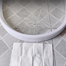 7 Cm High Water Splash Stopper Barrier Collapsible, Silicone Shower Dam Curb-free 60 100 200 300 Cm Length, Threshold Self-adhesive Guard Waterproof Kit For Kitchen Sink Bathroom Tub.  Color White