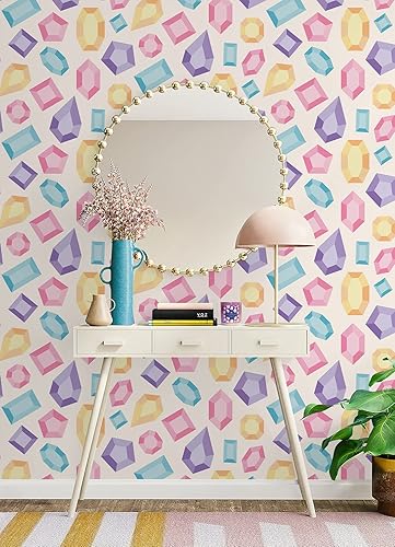 Vista 5 de LeLe Sadoughi Gems Peel & Stick - Papel tapiz (marfil)