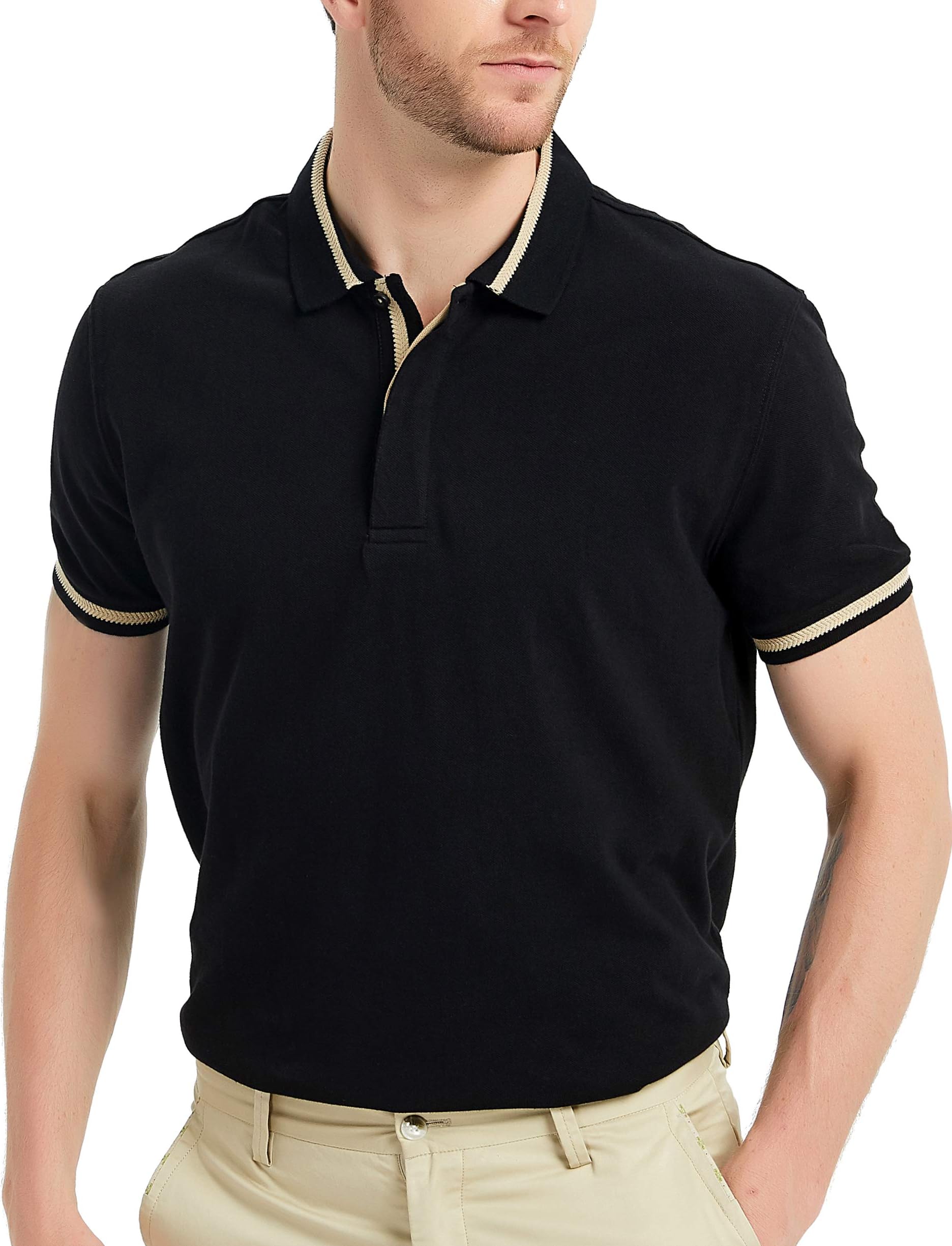 GAVIN BLEU Men's Short Sleeve Classic Fit Shirt