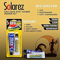 Vista 5 de SOLAREZ Kit de reparación de tablas suaves de curado UV EPS-Safe ~ Espuma de poliestireno y tablas de surf construidas con núcleo EPS