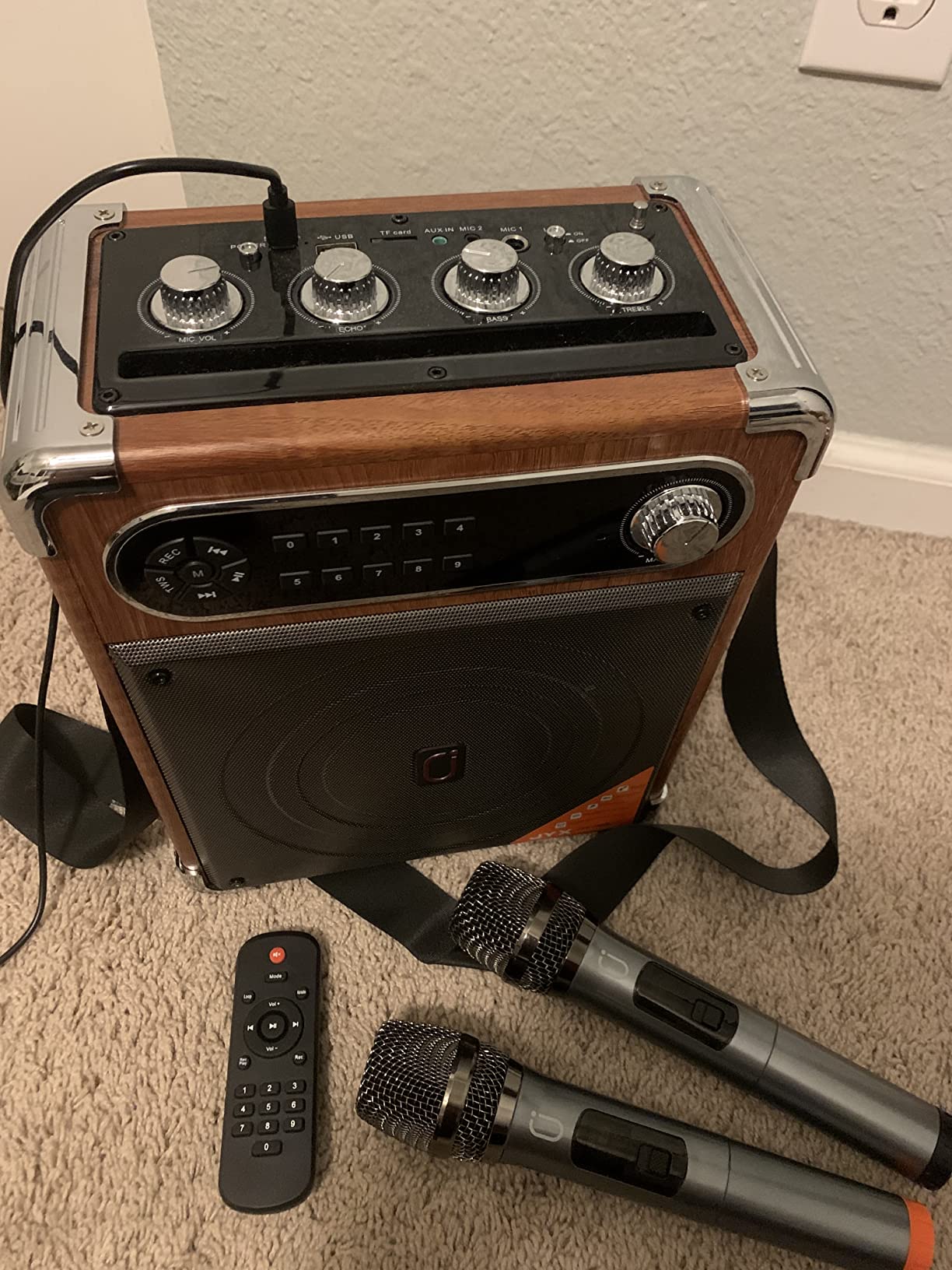 22/mo Finance JYX Karaoke Machine with Two Wireless Microphones