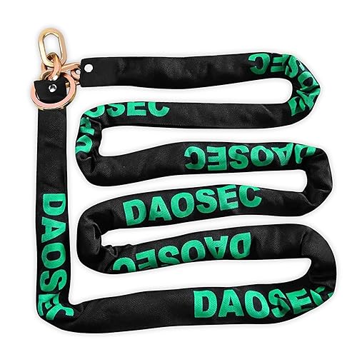 Cadena de máxima seguridad de 10 pies, acero de boro endurecido de 38 pulgadas (0.354 in), cerradura antirrobo para motocicleta y bicicleta para