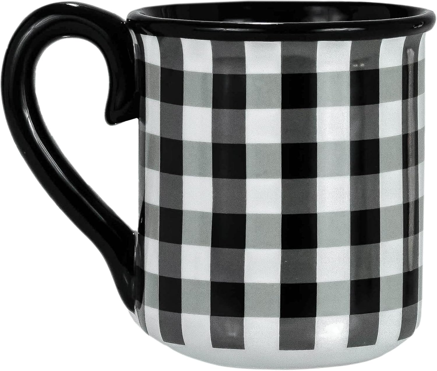 Amici Home Gingham Coffee Mug Coffee, Latte, Tea, and Hot
