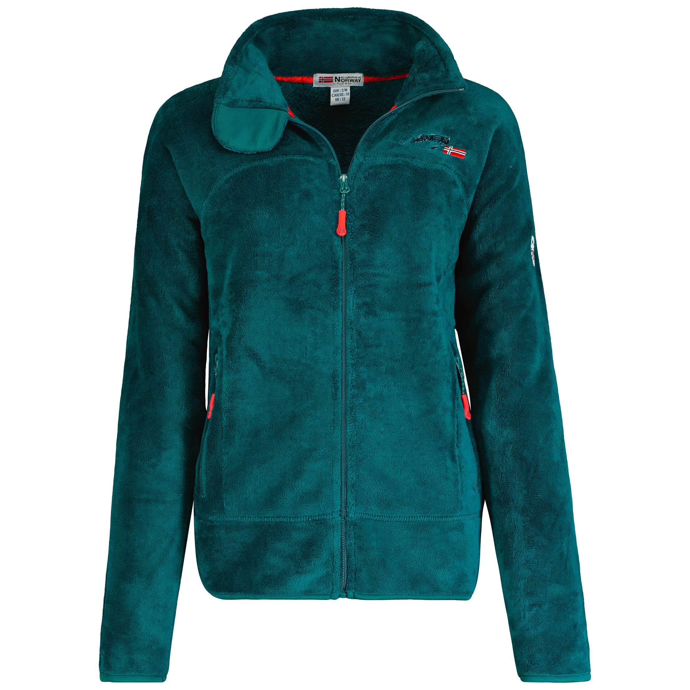 Geographical Norway - Polaire pour femme UPALINE - Couleur verte, taille XL, Vert foncé, XL
