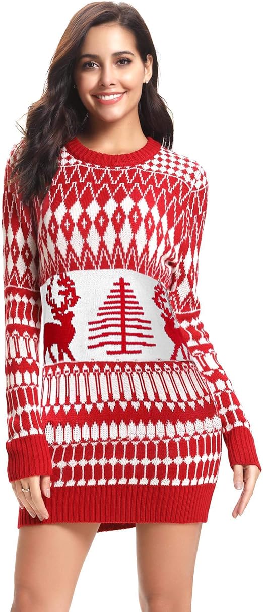 Kersttrui voor heren, grappige kerstsweater, Ugly Christmas trui, kerstpullover, langarmshirt, comfortabel kerstkostuum, warm winter kersttrui