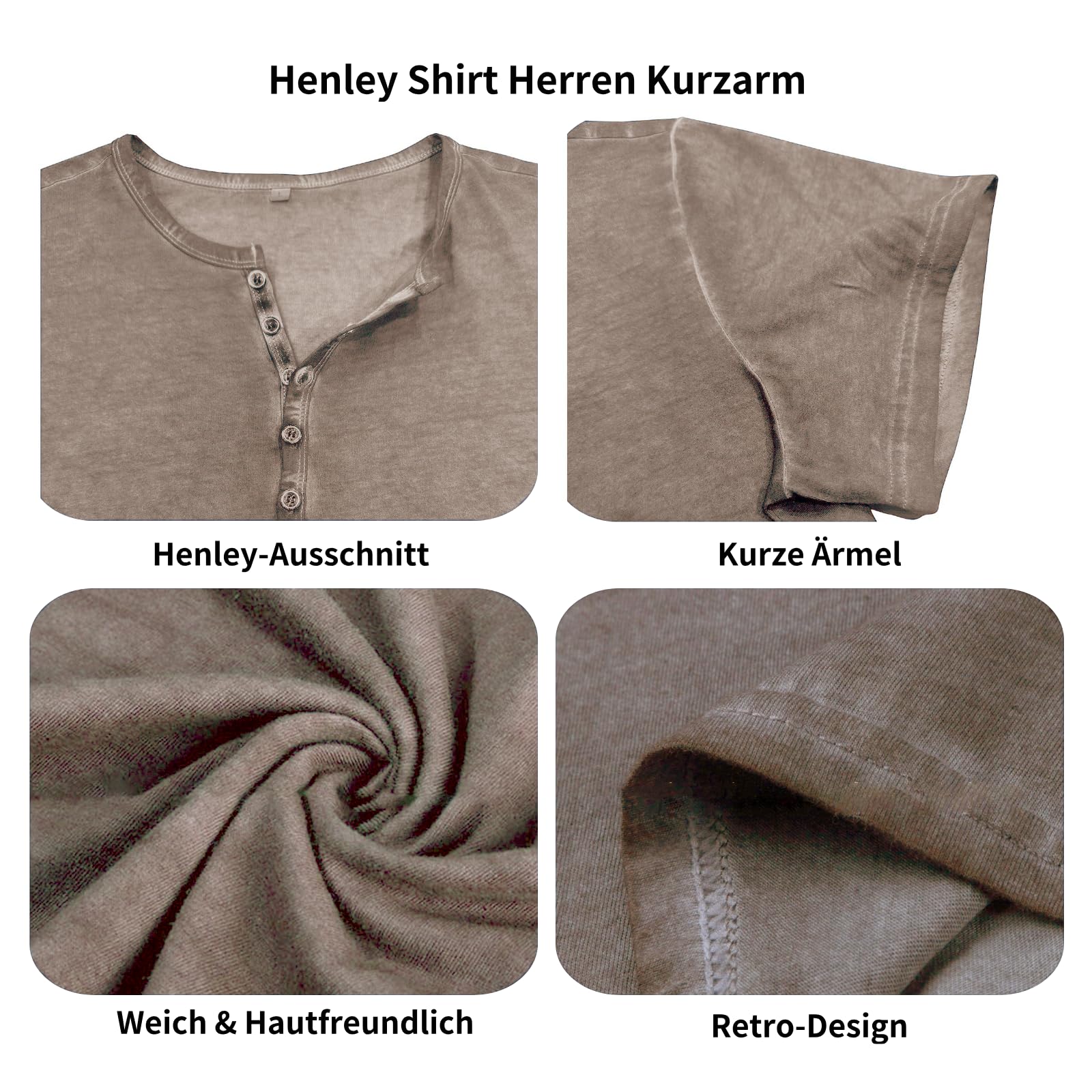 YawYews Maglia Manica Lunga Uomo Maglietta Cotone Uomo T Shirt Manica Lunga Aderente Lunghe Vintage retrò M-3XL