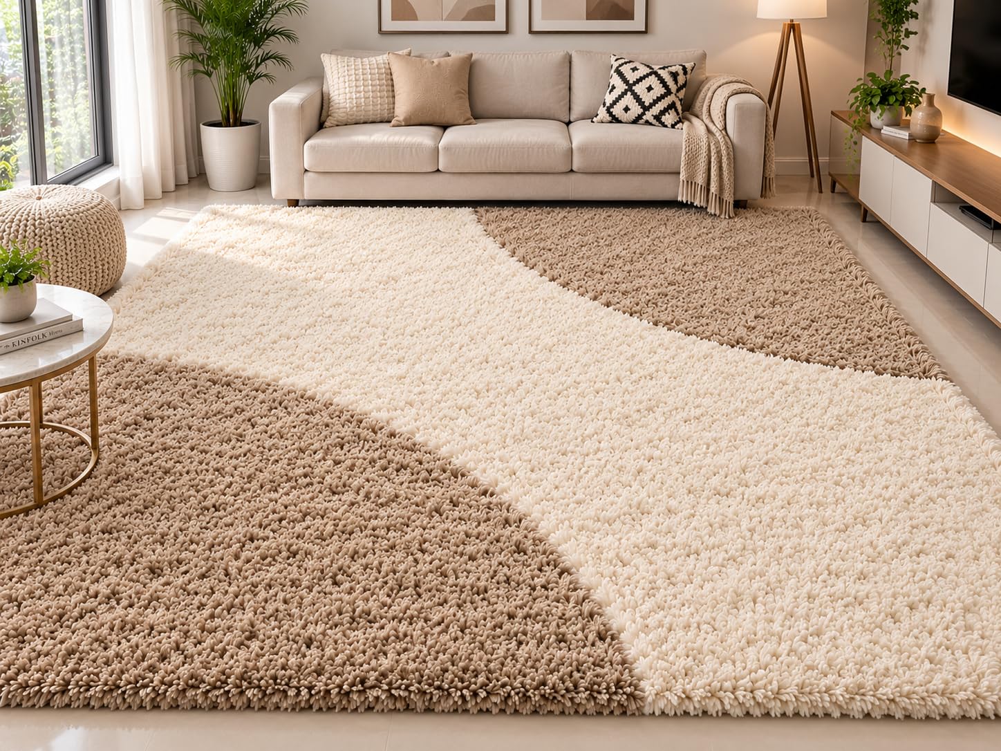 Ivory Shaggy Carpet - Soft & Luxurious Rug -26 Ivory Shaggy Carpet - Soft & Luxurious Rug -26