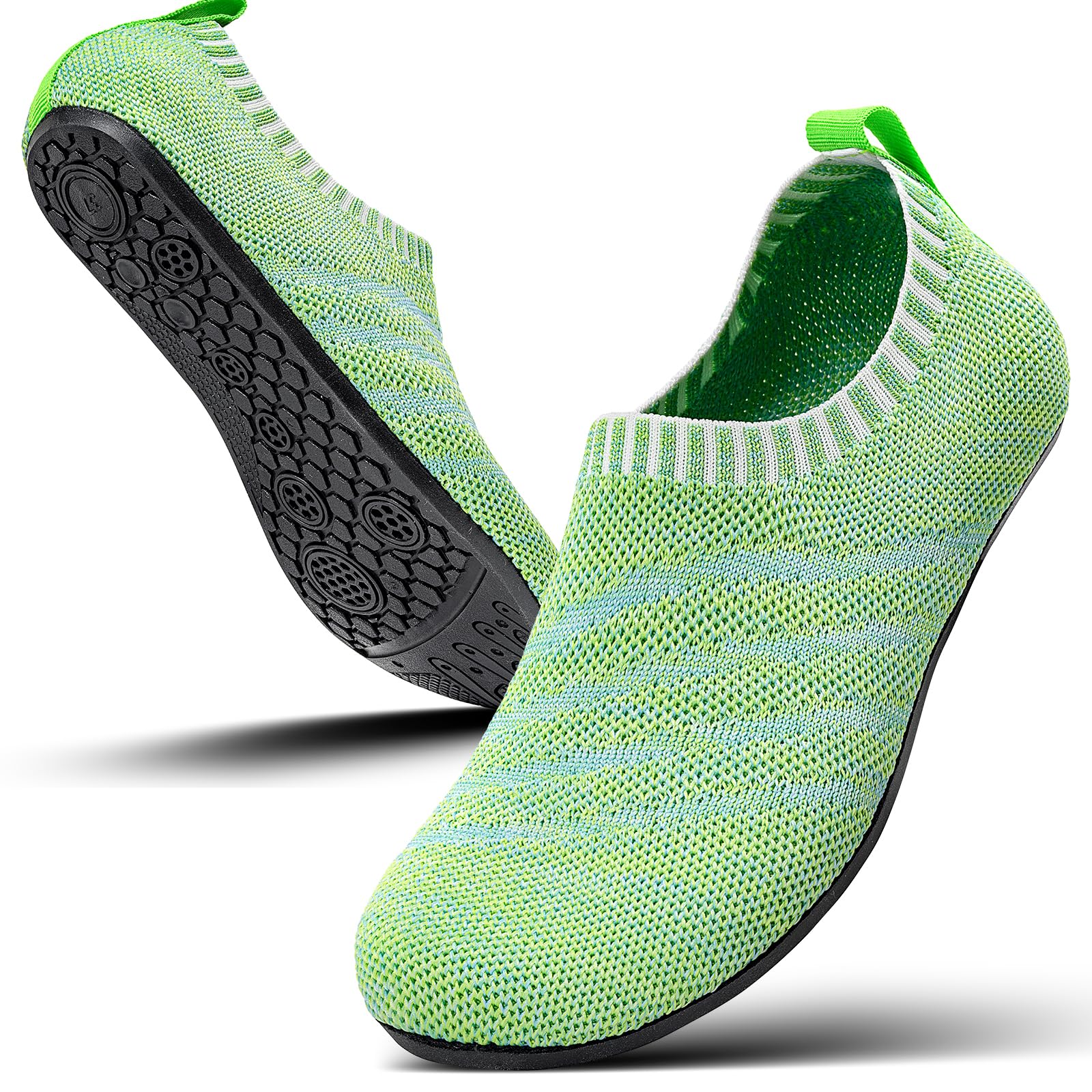 Sosenfer Hausschuhe Herren Damen Barfuss Schuhe Damen Rutschfest Slip on Slipper Flache Barfusshausschuh Home Kuschelige Pantoffel Geschlossen Unisex