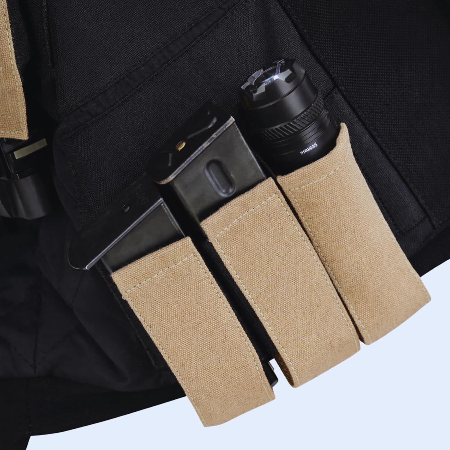 Riparo Men’s Insulated Canvas Vest – Tactical Utility Vest with Dual Internal Pockets, Durable Outdoor Work Vest - Image 8