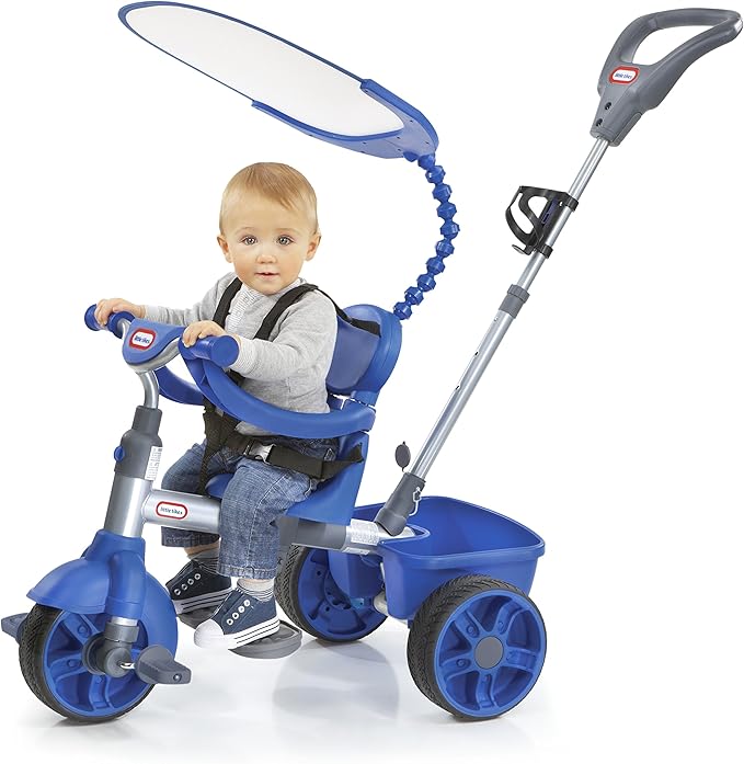 Little Tikes 625848M Tricycle Evolutif 3 en 1 Navy /Métal