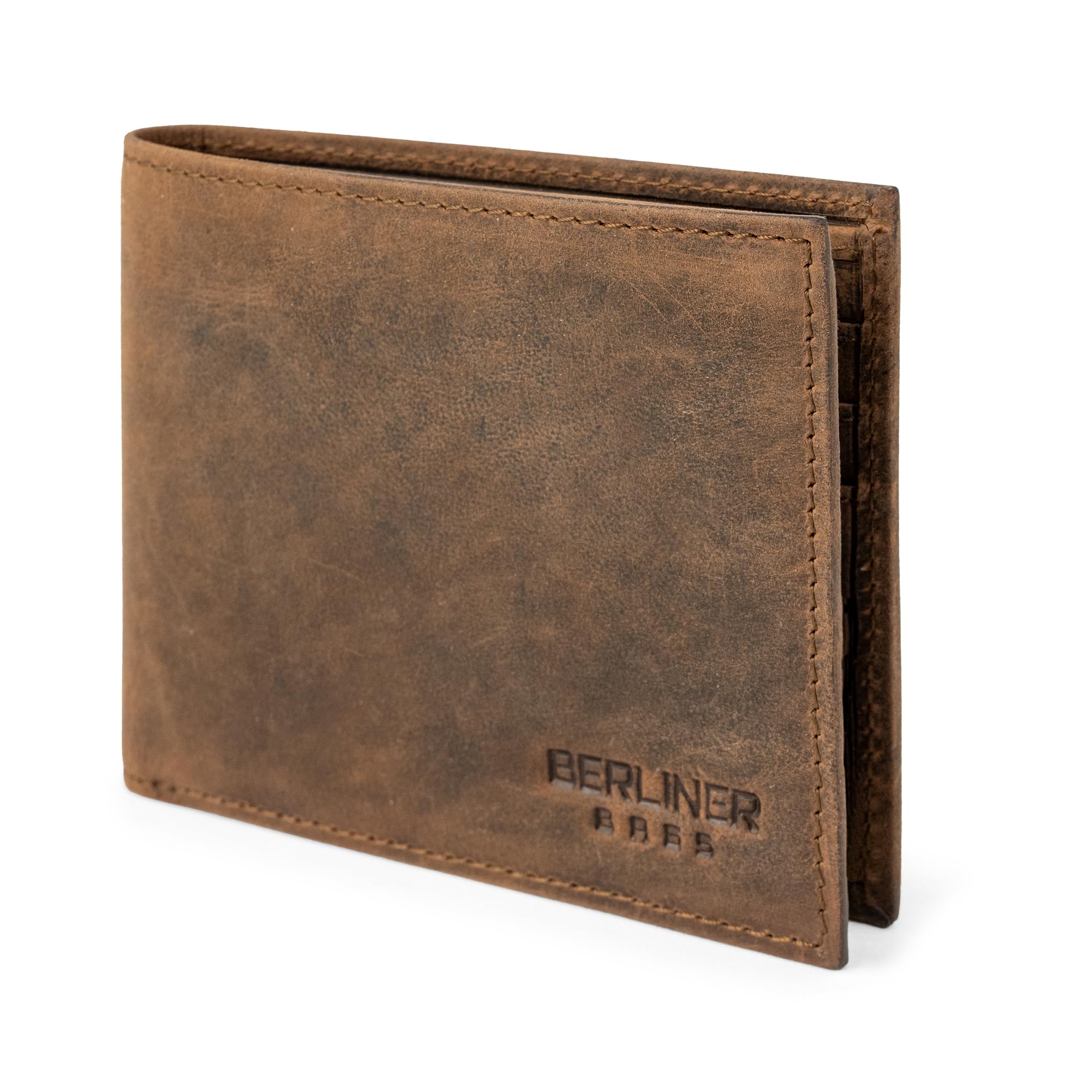 Berliner Bags Peter Cartera de Piel Auténtica Hombre con 8 Tarjetas y RFID