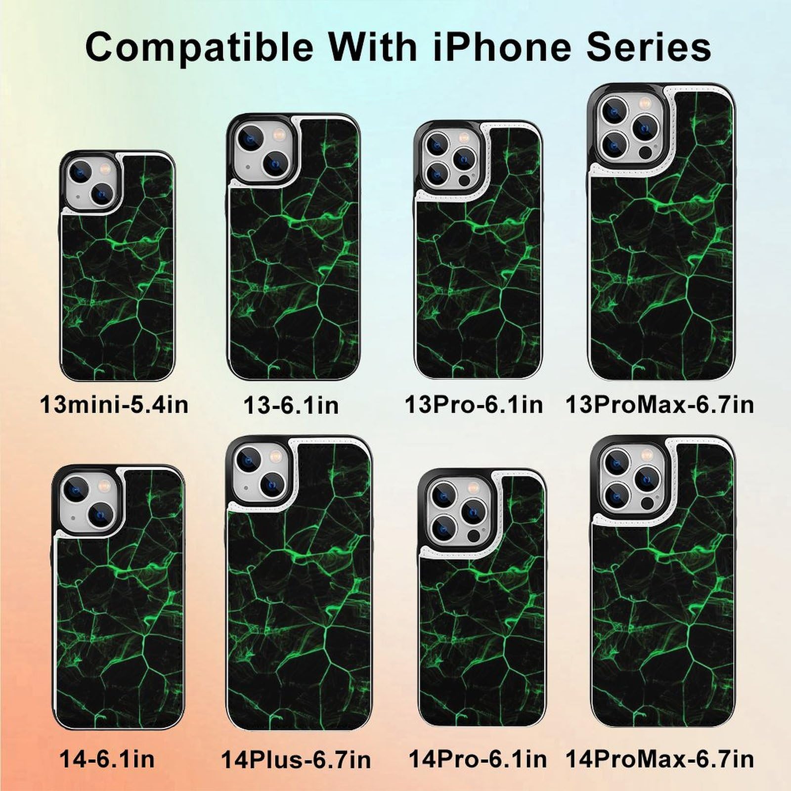 Amazon.co.jp: iPhone 15 Pro ケース 手帳型 大理石模様 黒と緑 神秘的