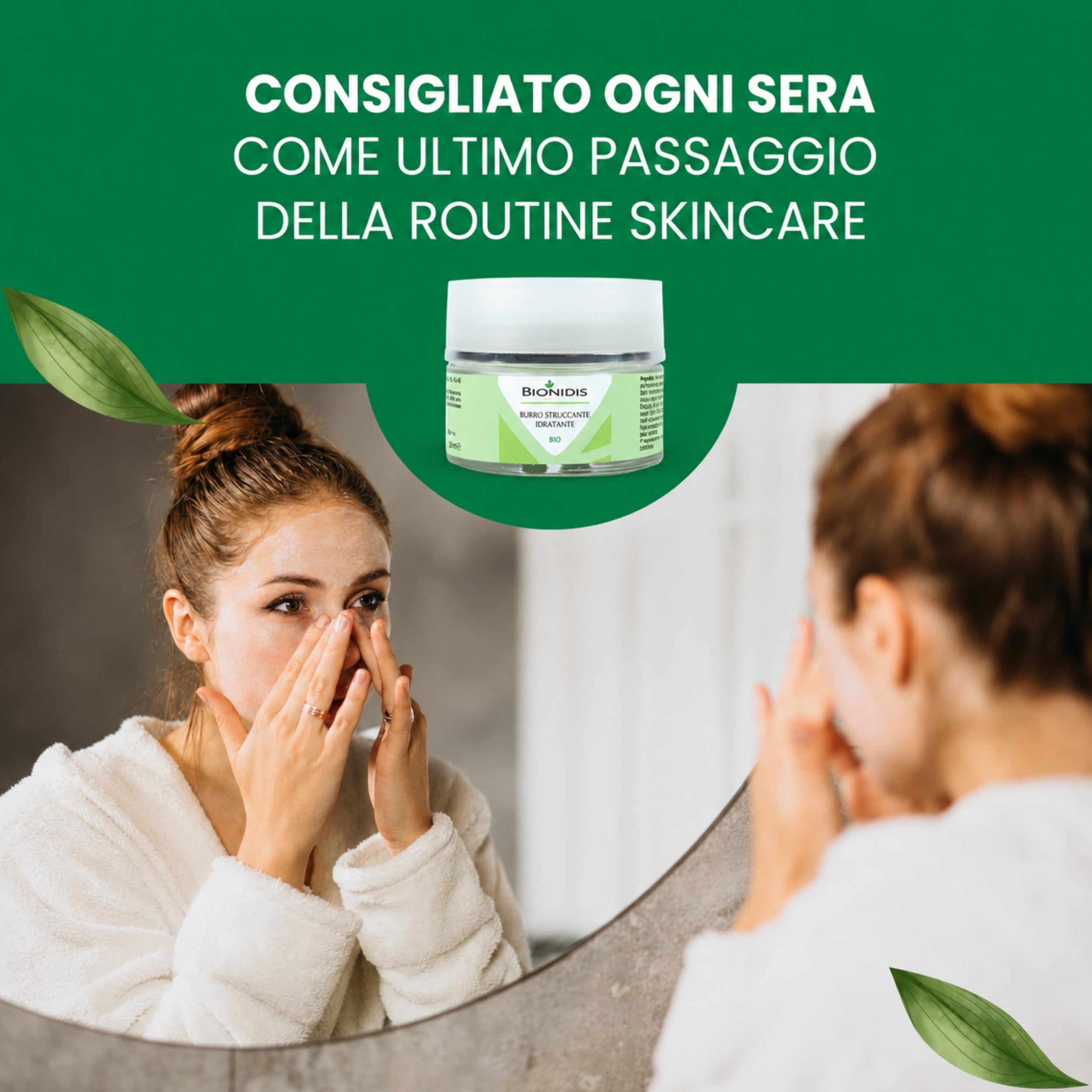 Burro Struccante Naturale Viso e Occhi, Struccante Waterproof Idratante e Delicato