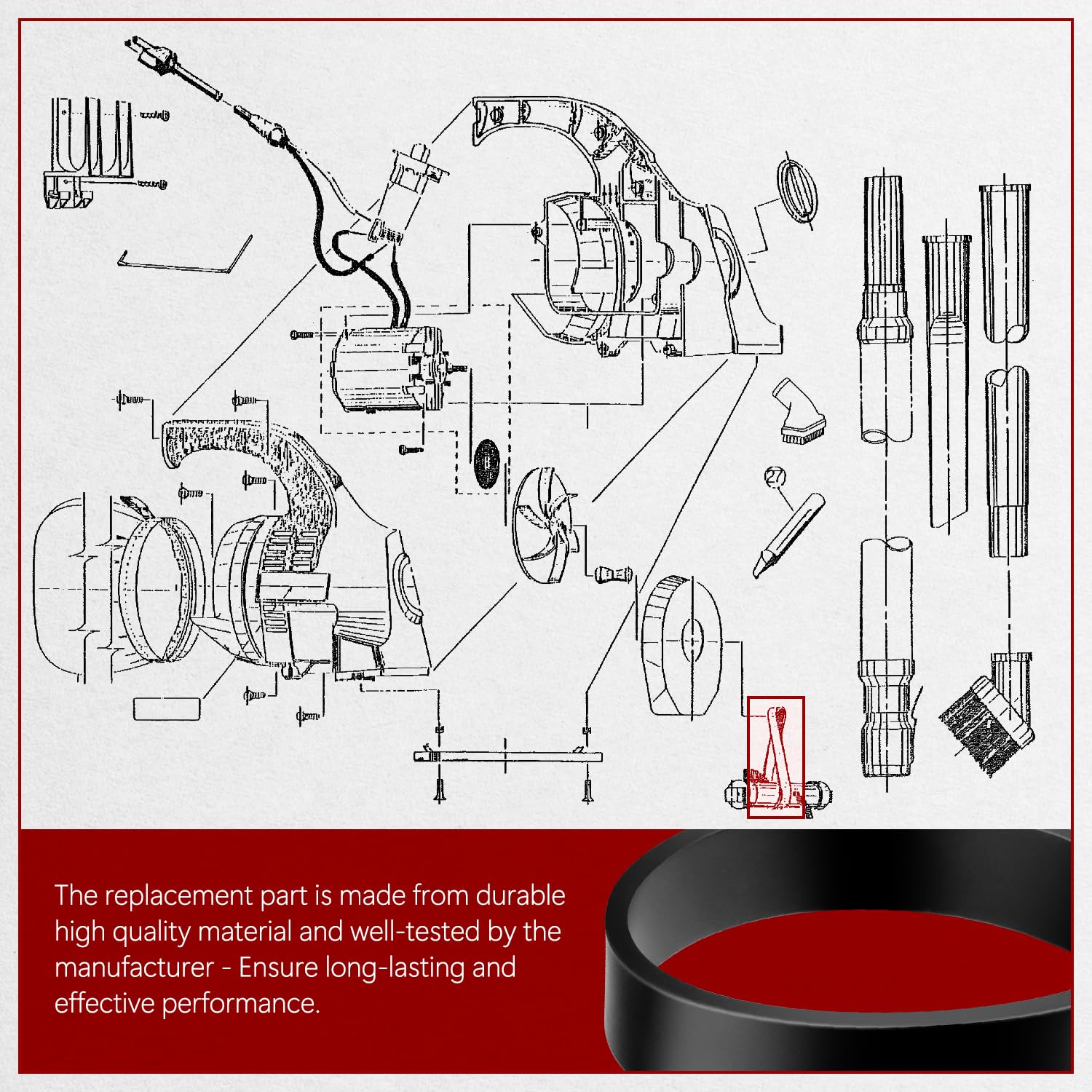 GULUANT Ersatz-Staubsaugerriemen Für Dirt Devil - 2 Stück Kompatibel Mit Vielen Modellen