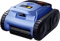 RERIOU Cordless Robotic Pool Vacuum: Track Drive, Sonar Navigation, 180W Motors, Wall Climbing, 150-Min Battery for 2150 Sq Ft Pools