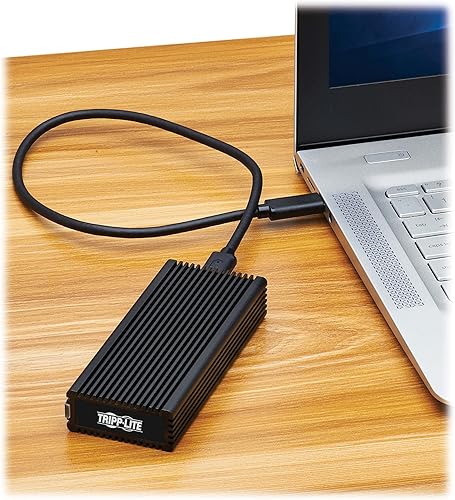 Miniatura 2 de Tripp Lite Caja de almacenamiento externa SSD con cable USB-C para juegos de PC, M.2 NVMe y SSD SATA, transferencia de datos de 10 Gbps - Windows,