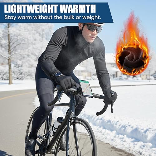 Miniatura 3 de Guantes térmicos antideslizantes e impermeables de invierno para hombres y mujeres, resistentes al viento, para clima frío, motociclismo, ciclismo,