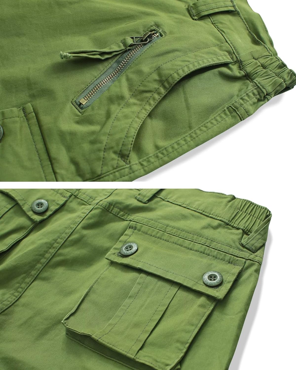 KOCTHOMY Women's Hiking Cargo Shorts 7" Bermuda Casual Shorts Summer Camo Shorts with Zipper Pockets No Belt - Image 4