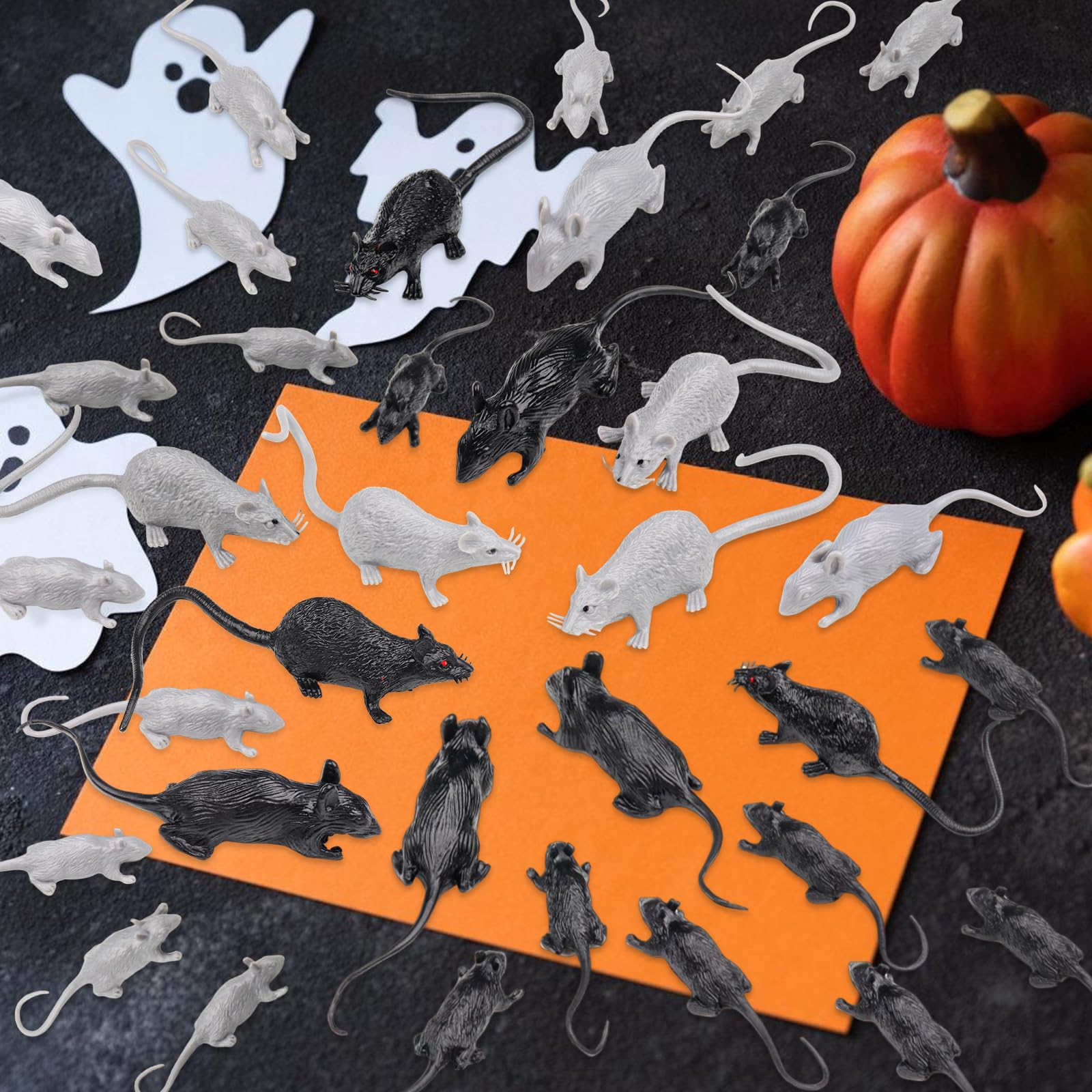 Ratti Realistici Di Halloween, Ratto Finto Giocattolo Di Topo Di Plastica Realistico, Topi Realistici In Plastica, Realistici Topi Di Halloween, Realistico Giocattolo Topo Spettrale Scherzo