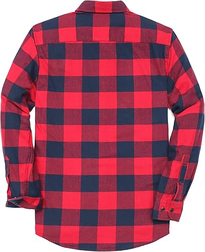 Miniatura 2 de Dubinik Flannel Shirt for Men Casual Button Down Work Soft All Cotton Lightweight Flannel Mens Plaid Shirts Long Sleeve