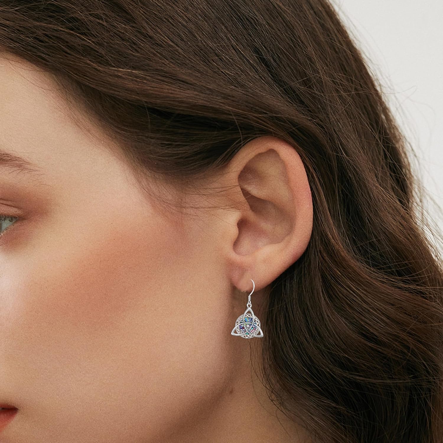 Filigree/Star Moon Sun/Birthstone Infinity/Turquoise/Moonstone/Moon Phase/Evil Eye Earrings for Women Irish Jewelry 925 Sterling Silver Dangle Earrings Earrings Gifts for Women Wife - Image 5