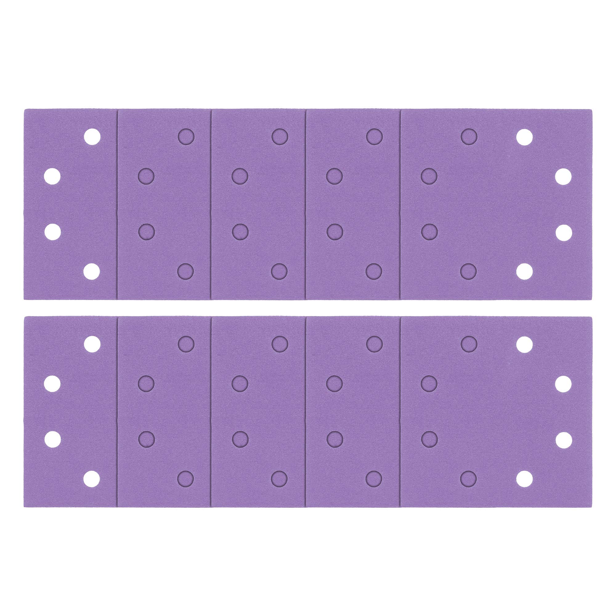 Trend Purple Aluminium Oxide 1/4 Sheet 114 X 110Mm 120 Grit Sanding Sheets, Ab/Qtr/120A, Pack Of 10