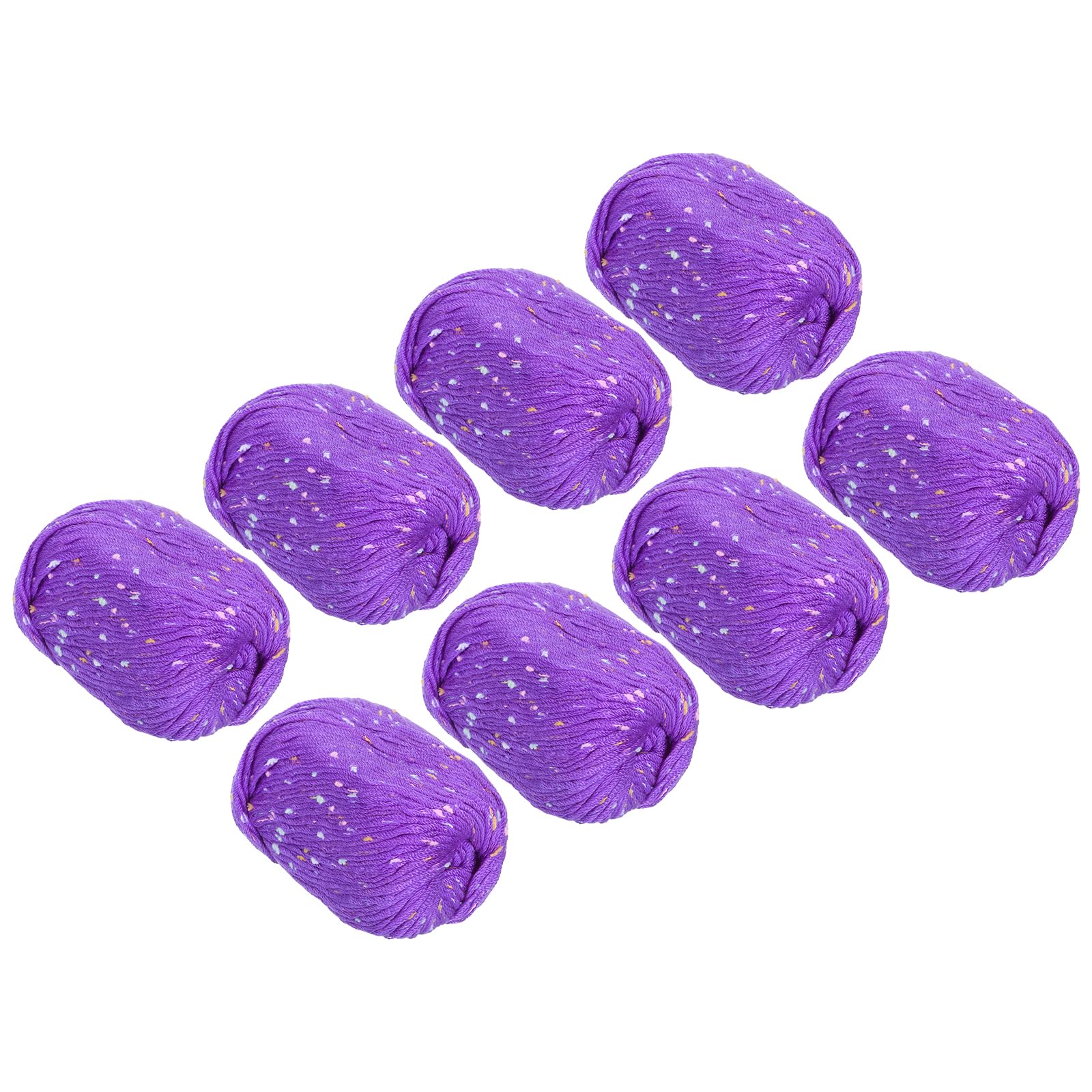 METALLIXITY Gomitoli Di Filo Per Uncinetto (400g/14oz) 8Pezzi, Filo Per Maglieria, Viola Brillante