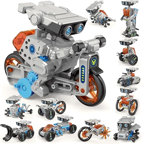 Kit de robot STEM 12 en 1, juguetes para niños de 8 a 12 años, 12 a 16, para construir robots de bricolaje, kits educativos de ciencia STEM para