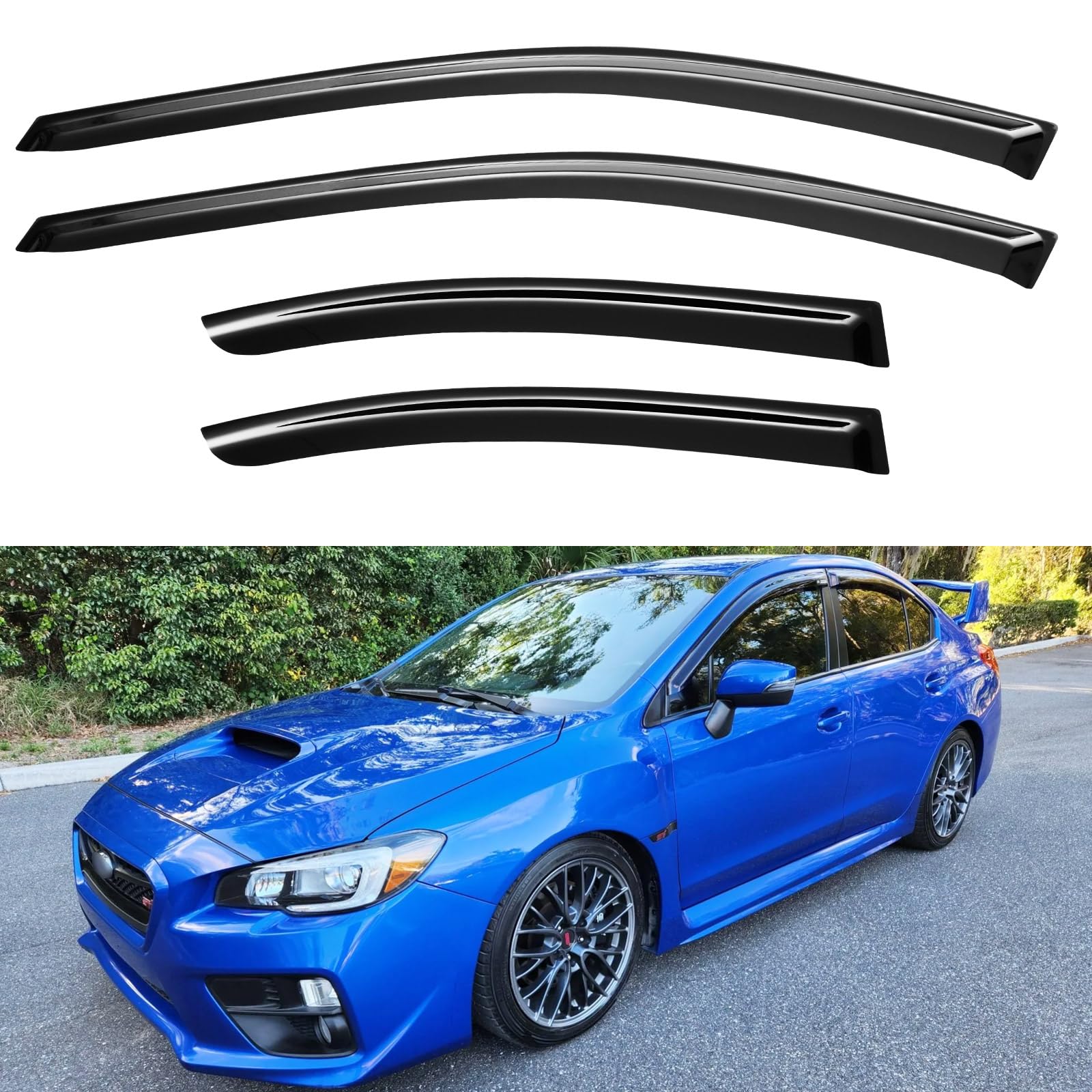 Amazon.com: YQAUTEC Window Visors Rain Guards Shield Compatible