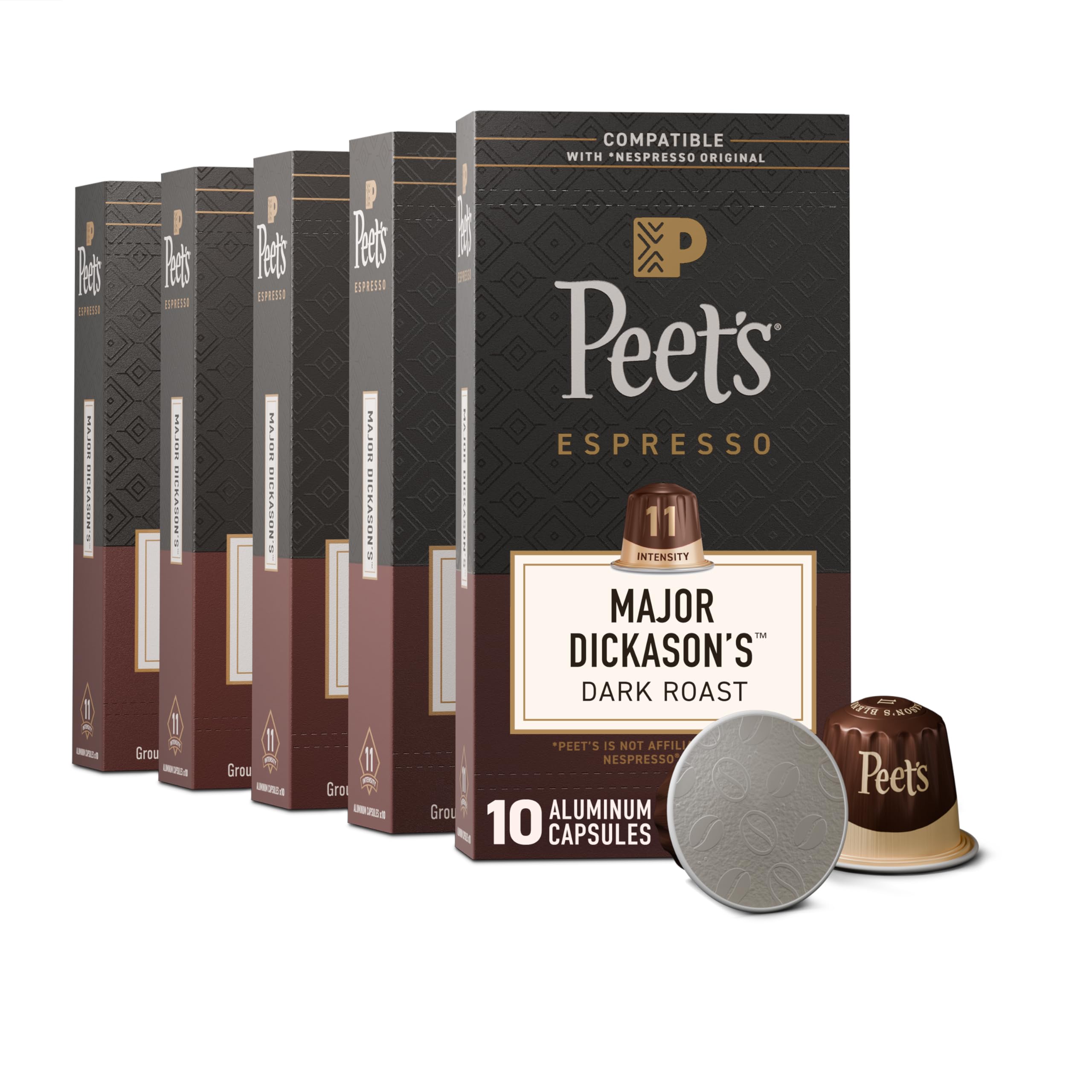 Amazon.com: Peet's Coffee, Dark Roast Espresso Capsules