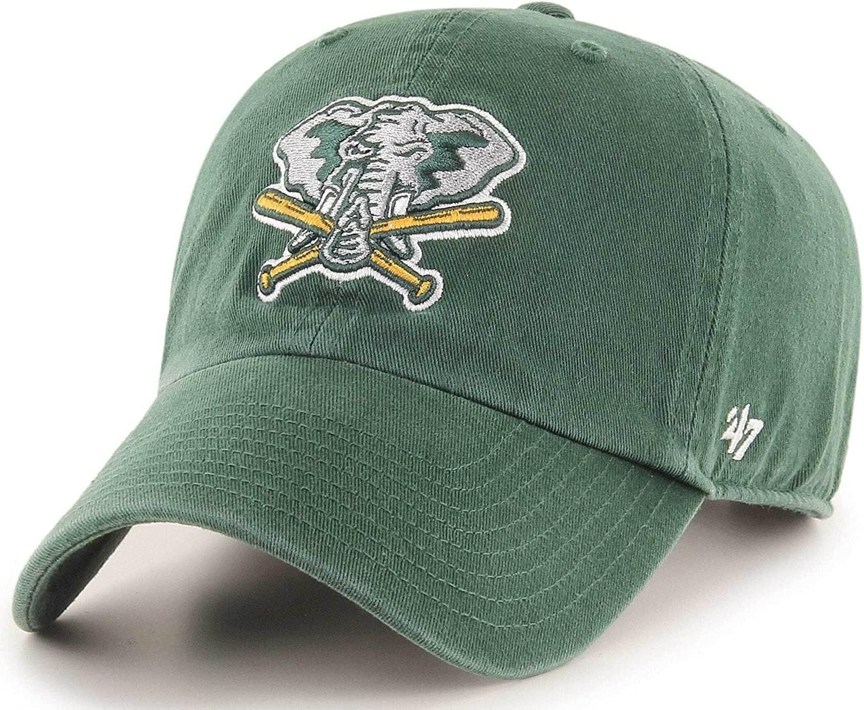 '47 MLB Cooperstown Clean Up Adjustable Hat Cap, Adult One Size, Oakland Athletics - Green, One Size — image 1