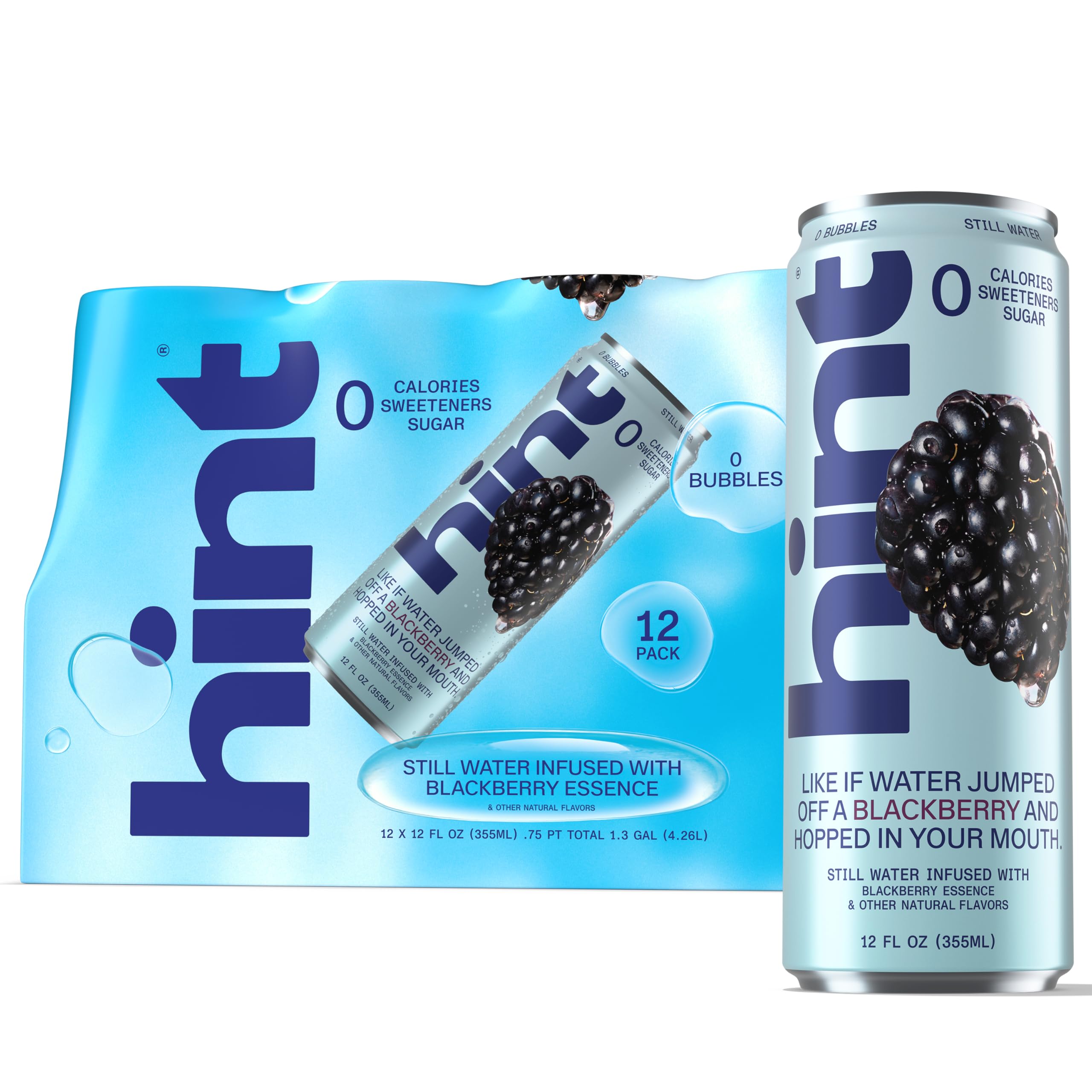 Amazon.com : Hint Fruit-Infused Canned Water, Blackberry