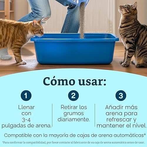 Miniatura 4 de Fresh Step Arena Aglutinante Extrema con Frescura Febreze, Arena Aglutinante para Gatos con Aroma Mountain Spring con Control de Olores Garantizado